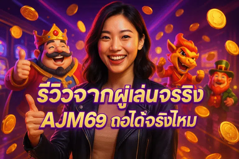 รีวิวจากผู้เล่นจริง AJM69 ถอนได้จริงไหม